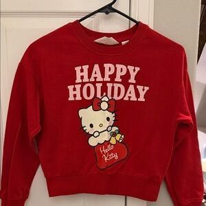 H&M Red Hello Kitty Holiday Sweatshirt